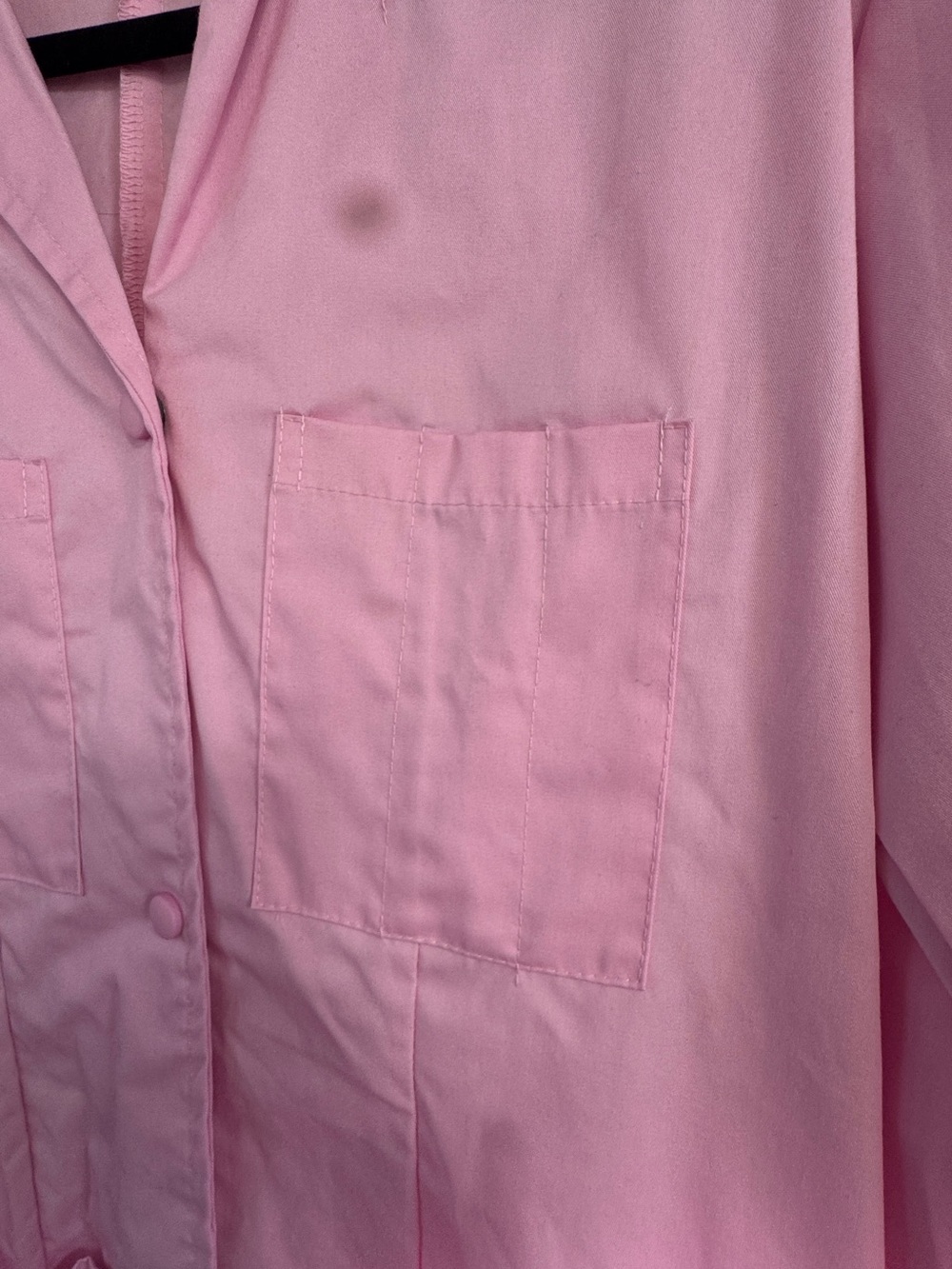 Light Pink Utility Pocket Jacket with Snap Front